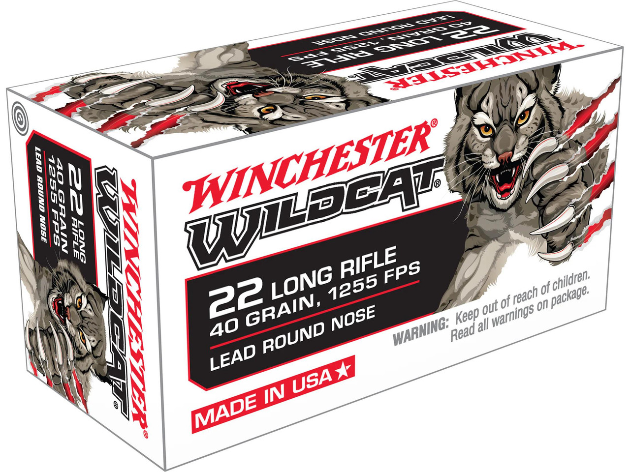 Winchester Wildcat Dynapoint .22 LR 40 Grain 500 count