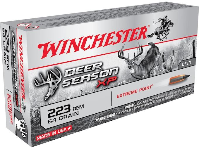 Winchester Deer Season XP Ammunition 223 Remington 64 Grain Extreme Point Polymer Tip Box of 20