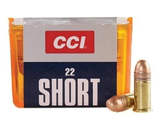 CCI .22 Short 29 gr Copper Plated Lead Round Nose Box 100 rds.