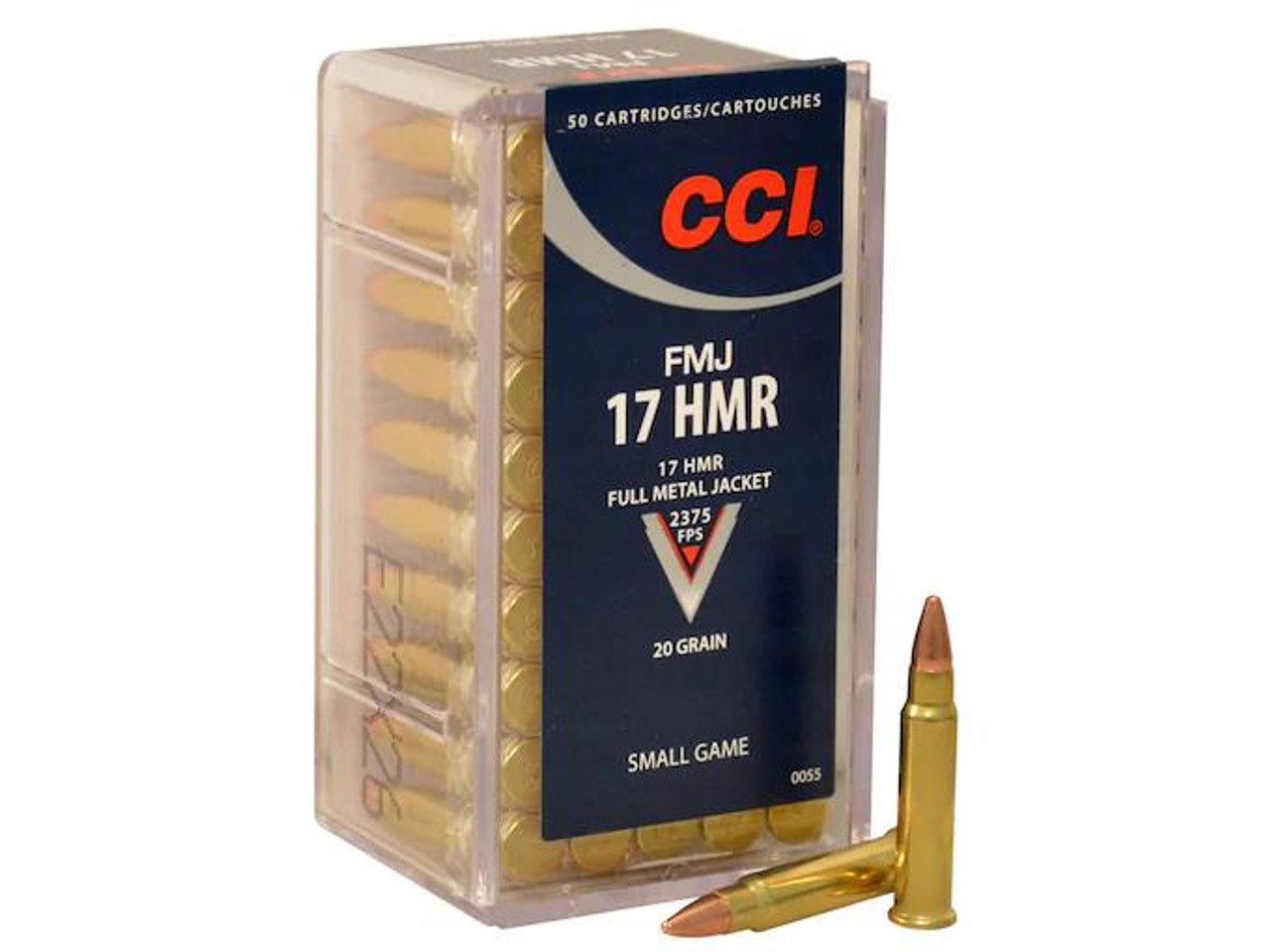 CCI .17 Hornady Magnum Rimfire 20 gr FMJ 50 rds.