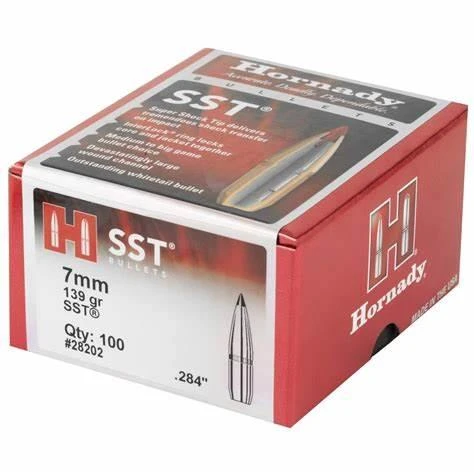 Hornady SST 7MM 139gr .284 Dia. SBT #28202 Box of 100