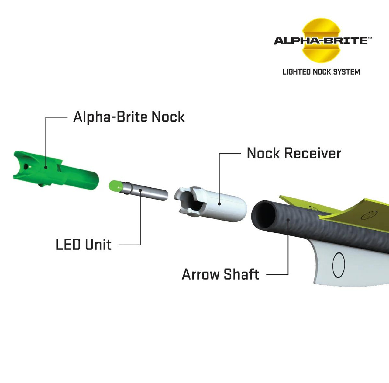 TenPoint 20" Pro Elite Lighted 400 Carbon Crossbow Bolt (3-Pack)