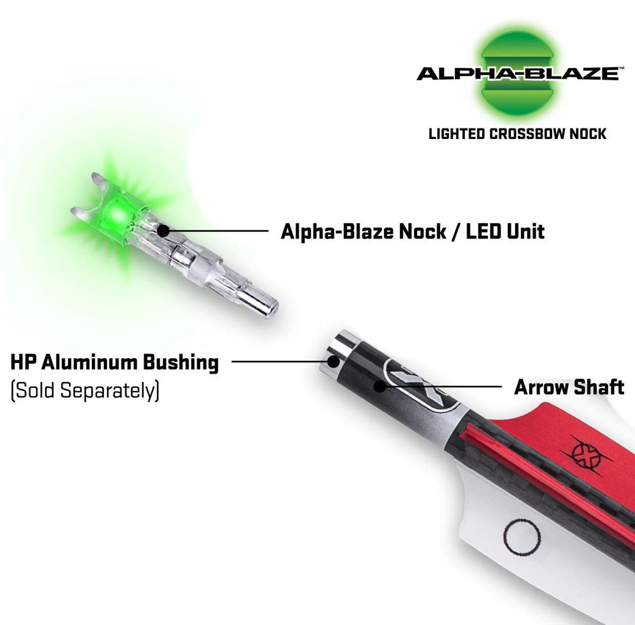 TenPoint Alpha-Blaze Lighted Crossbow Nocks (3-Pack)