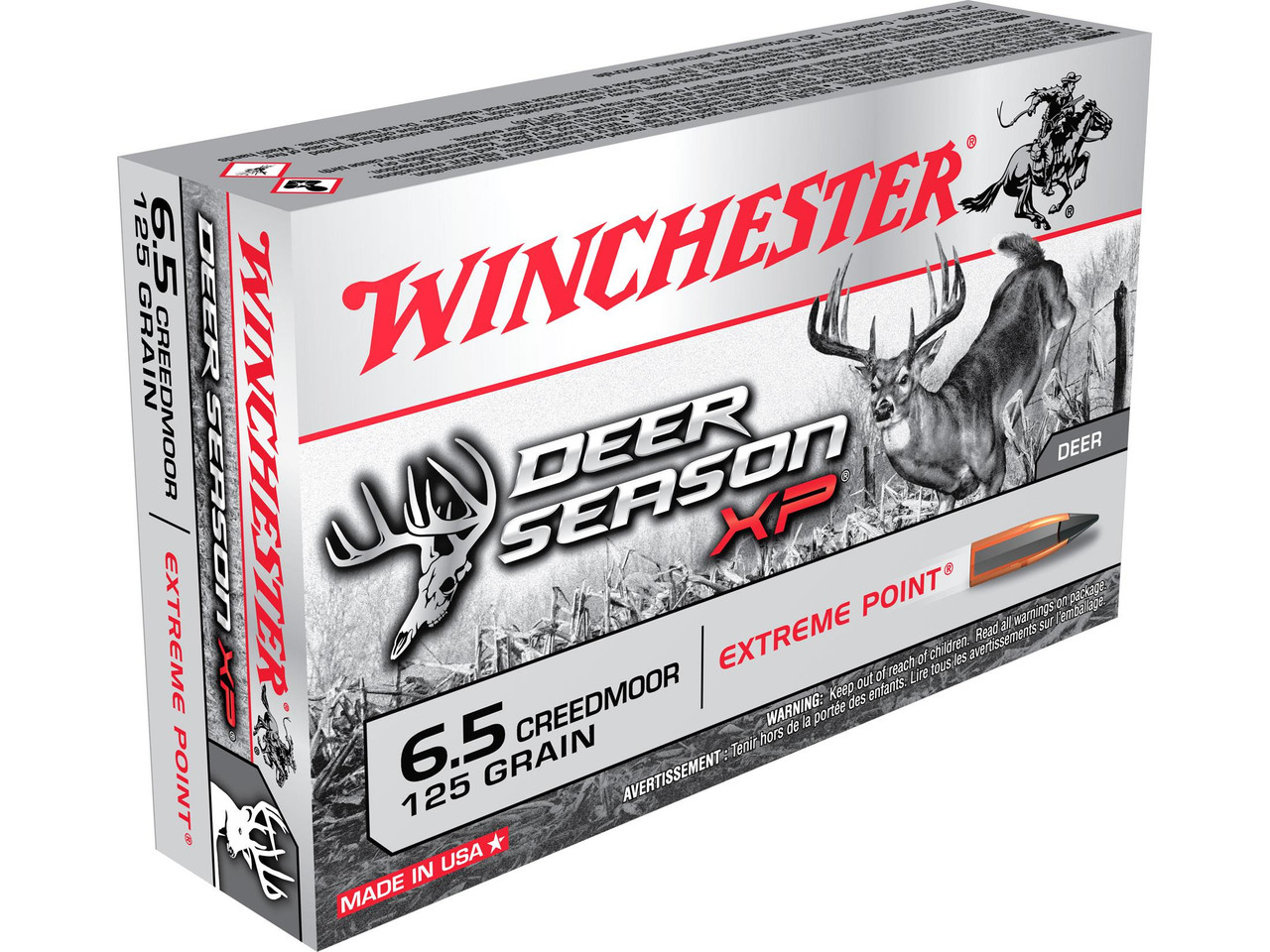 Winchester Deer Season XP 6.5 CR 125 Grain #X65DS 20 Rounds