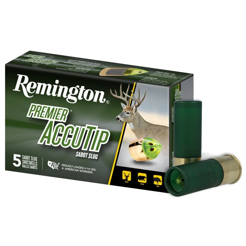 Remington Premier 12 GA 2-3/4" 385gr AccuTip Bonded Sabot Slug #20727