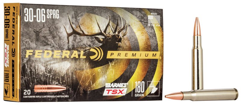 Federal Premium Barnes TSX 30-06 SPRG 180gr #P3006AE 20 Rounds