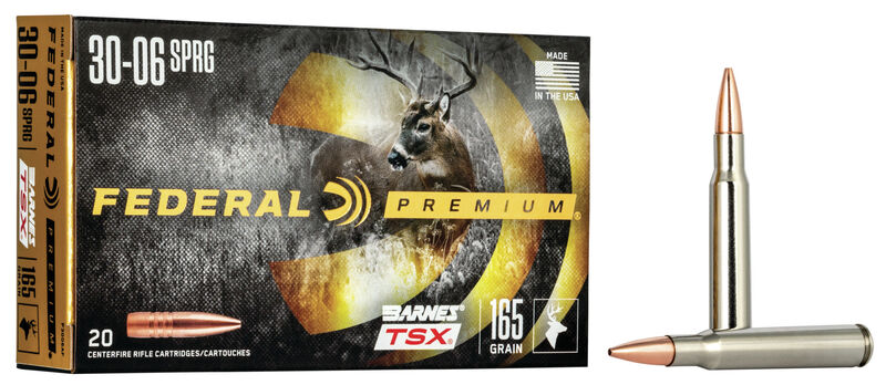 Federal Premium Barnes TSX 30-06 SPRG 165gr #P3006AF 20 Rounds