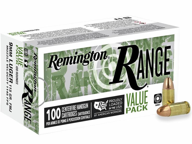 Remington Range 9MM Luger 115gr #R23979 100 Rounds