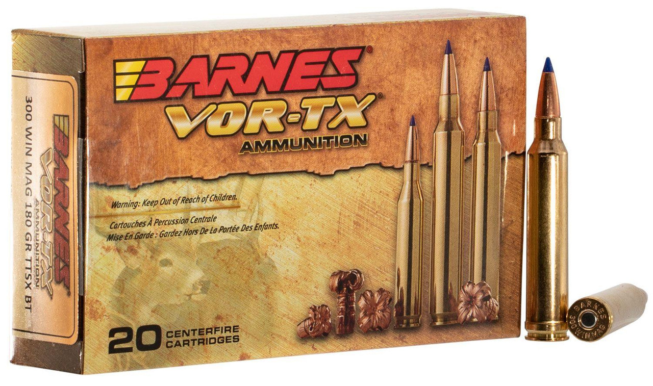 Barnes VOR-TX 300 Win Mag 180gr TTSX BT #21538 20 Rounds