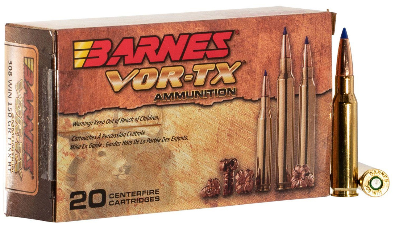 Barnes VOR-TX 308 Win 150gr TTSX BT #21540 20 Rounds