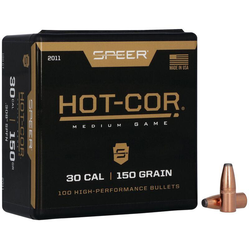Speer .308 Cal 150gr Hot-Cor Rifle Bullet #2011 (1-100 ct box)