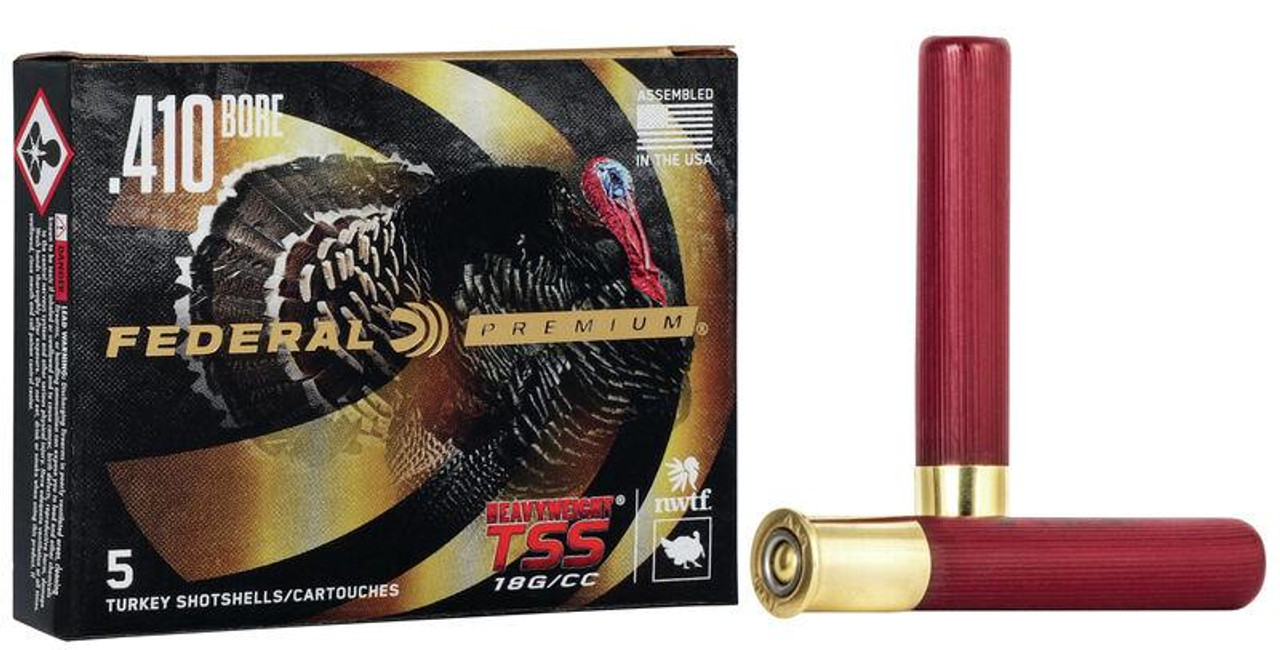 Federal Premium Turkey TSS .410 3" #PTSS419F-7 5 Rounds Federal Premium Turkey TSS .410 3" #PTSS419F-7 5 Rounds