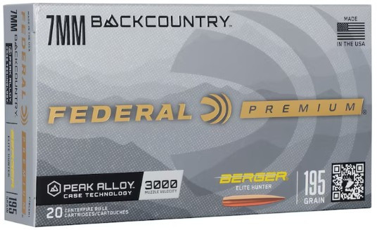 Federal Premium 7MM Backcountry 195gr #P7BCEH1 20 Rounds