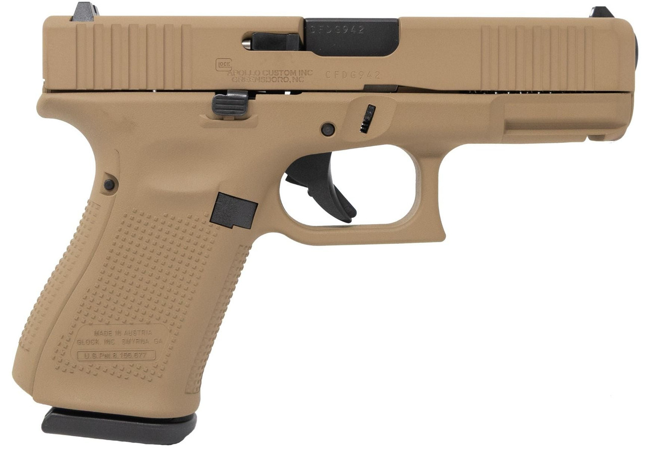 Glock 19 Gen5 Davidsons Dark Earth Cerakote 9mm #ACG-57020AUS