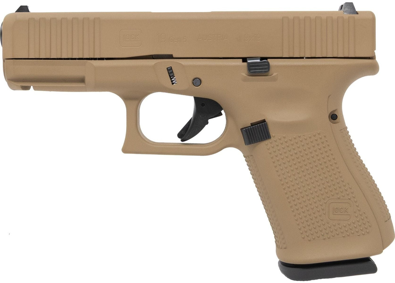 Glock 19 Gen5 Davidsons Dark Earth Cerakote 9mm #ACG-57020AUS