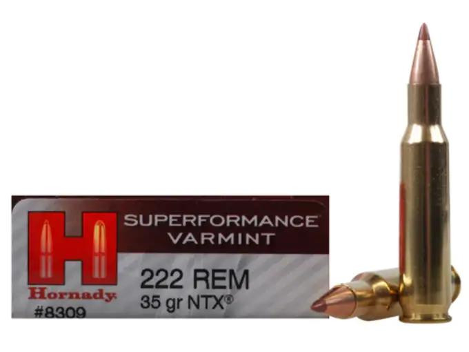 Hornady Superformance Varmint .222 Remington 35 gr NTX Lead-Free 20 rds.