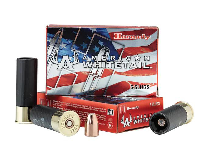 Hornady American Whitetail 12 Gauge 2-3/4" 325 gr Interlock Hollow Point Sabot Slug 5 rds.