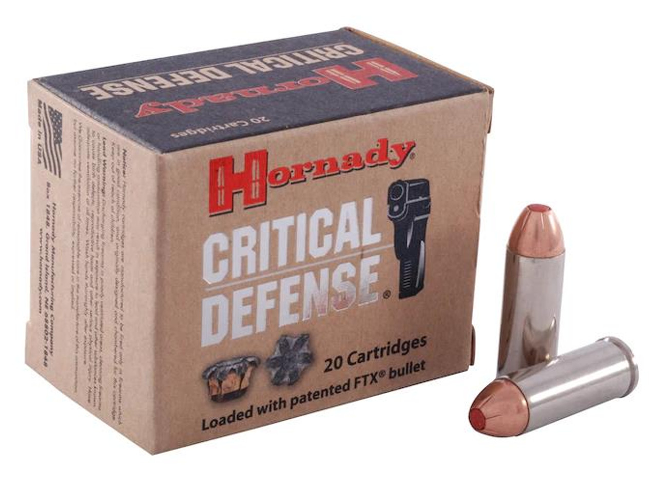 Hornady Critical Defense .45 Colt 185 gr Flex Tip eXpanding 20 rds. Hornady Critical Defense .45 Colt 185 gr Flex Tip eXpanding 20 rds.