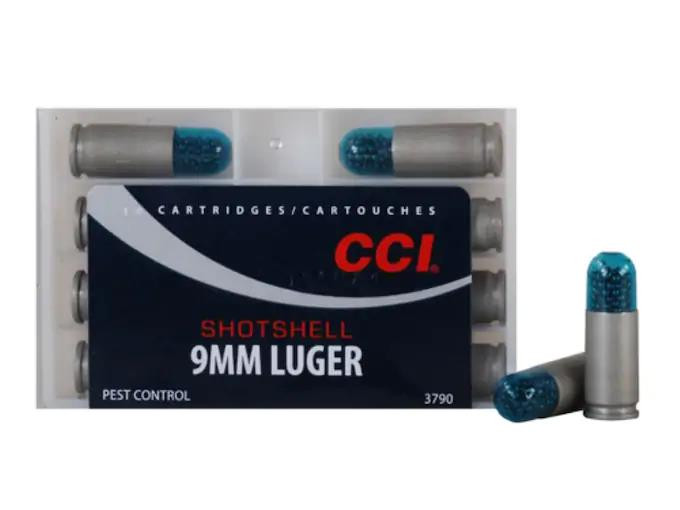 CCI 9mm Luger Shotshell 53 gr #12 Shot 10 rds.