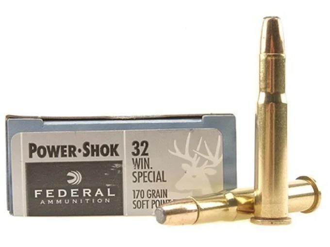 Federal Power-Shok .32 Winchester Special 170 gr Soft Point Flat Nose 20 rds.