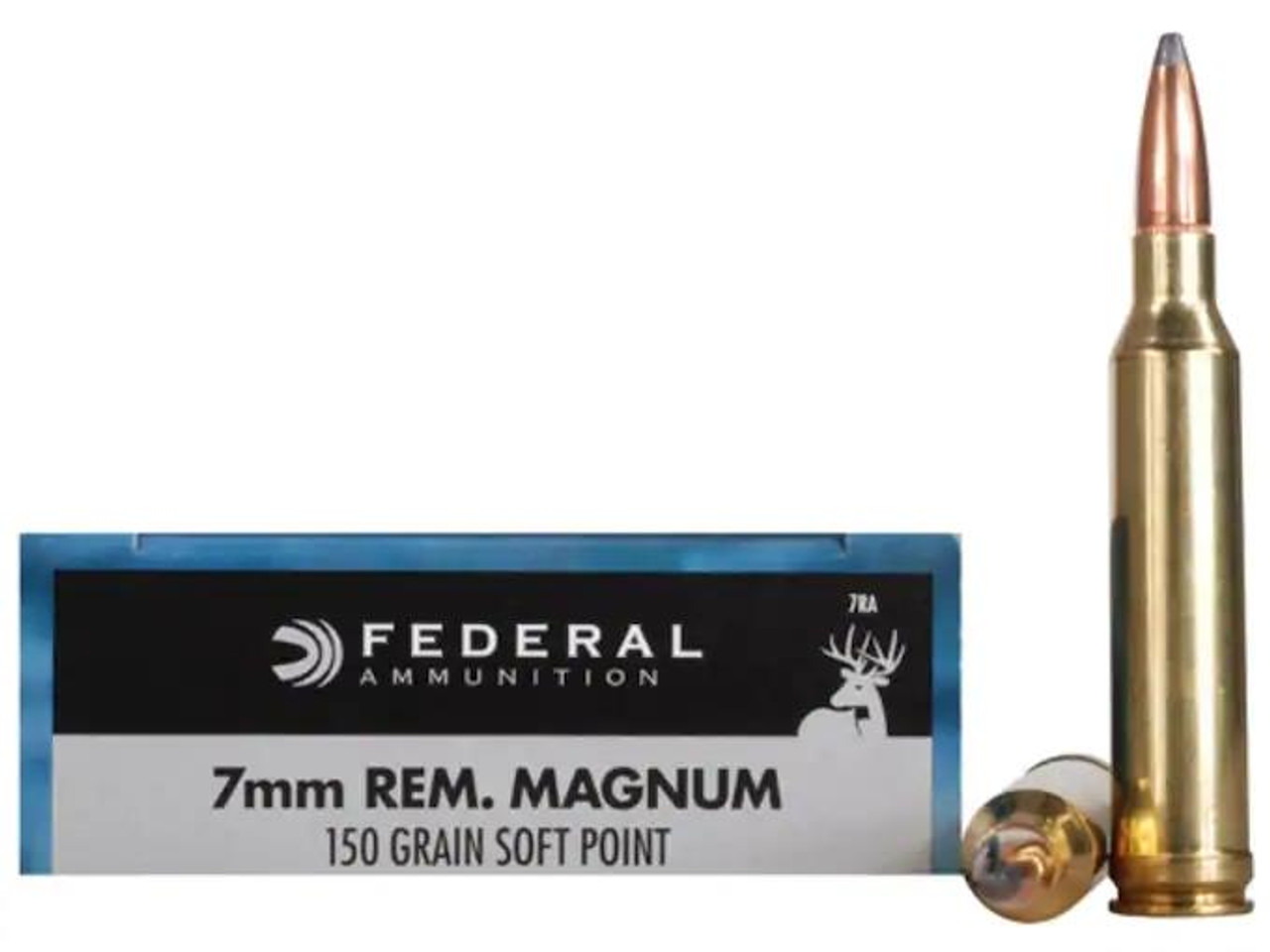 Federal Power-Shok 7mm Remington Magnum 150 gr Soft Point 20 rds.