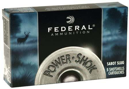 Federal Power-Shok Sabot Slugs 12 Gauge 2-3/4" 1 oz. 5 rds.