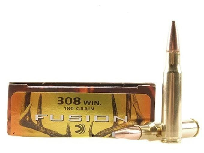 Federal Fusion .308 Winchester 180 gr Spitzer Boat Tail 20 rds.