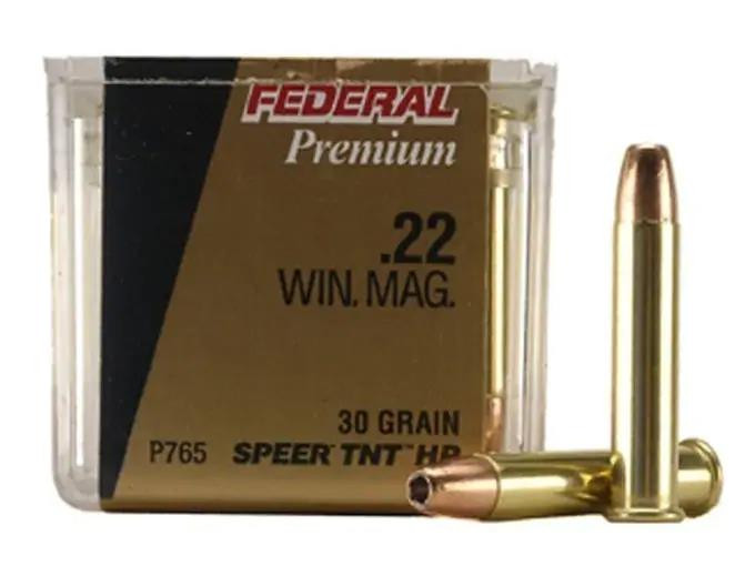 Federal V-Shok .22 Winchester Magnum Rimfire 30 gr Speer TNT Jacketed Hollow Point 50 rds.