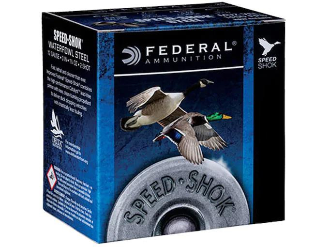 Federal Speed-Shok Waterfowl 12 Gauge 3" #2 Non-Toxic Steel Shot 25 rds.