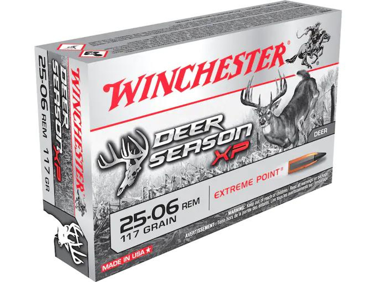 Winchester Deer Season XP .25-06 Remington 117 gr Extreme Point Polymer Tip 20 rds.