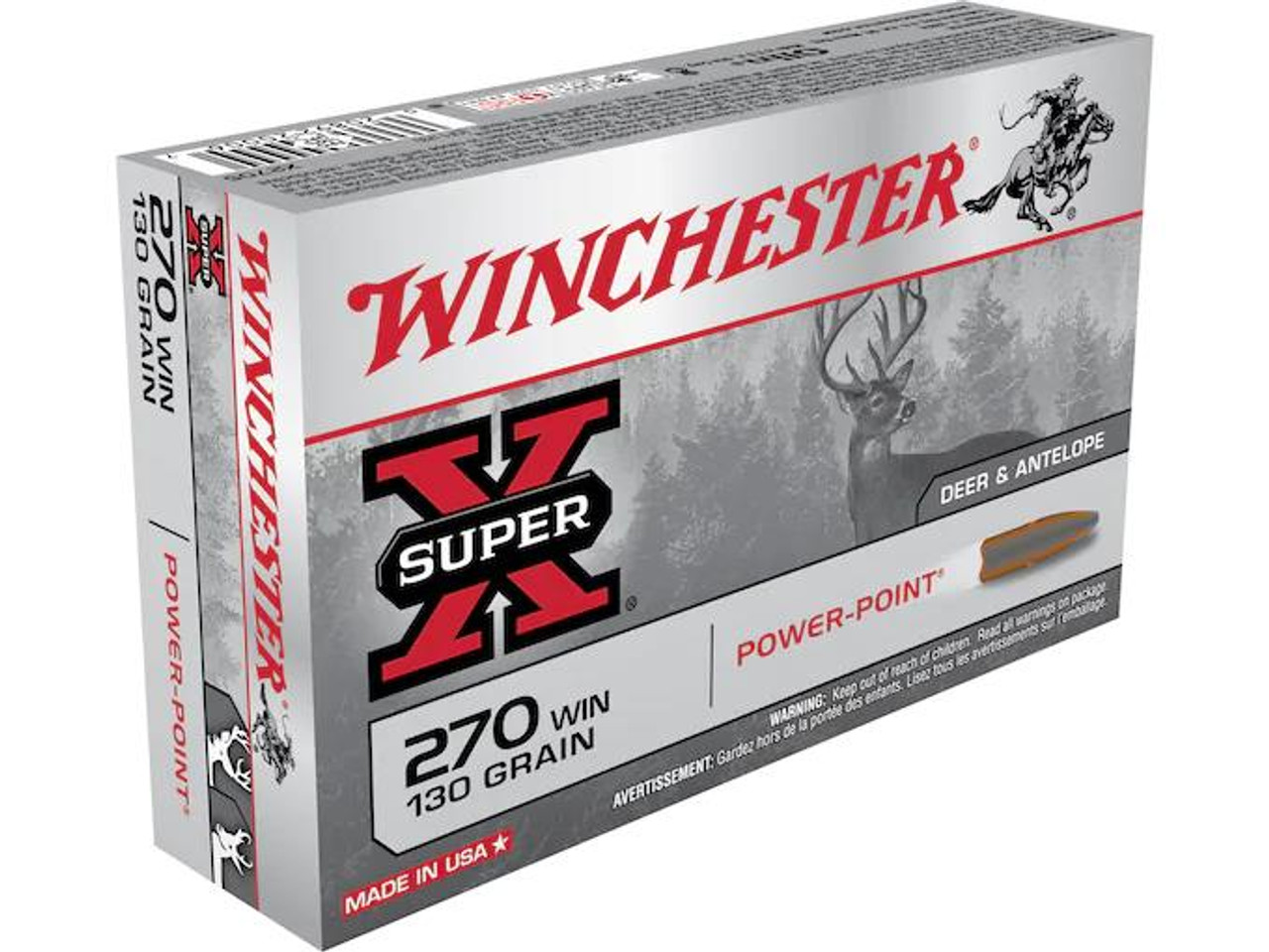 Winchester Super-X .270 Winchester 130 gr Power-Point 20 rds. Winchester Super-X .270 Winchester 130 gr Power-Point 20 rds.