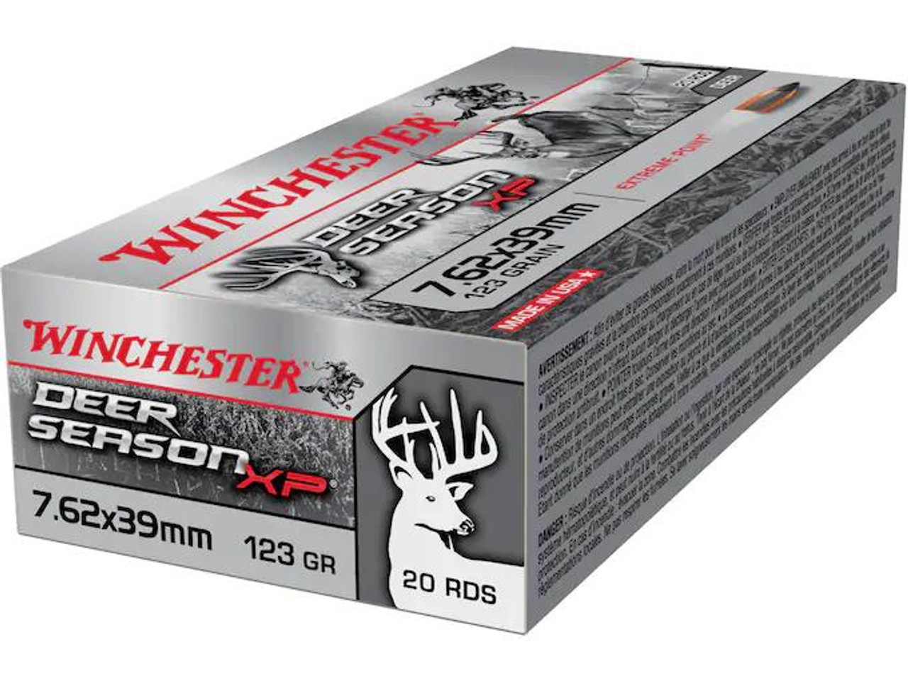 Winchester Deer Season XP 7.62x39mm 123 gr Extreme Point Polymer Tip 20 rds.