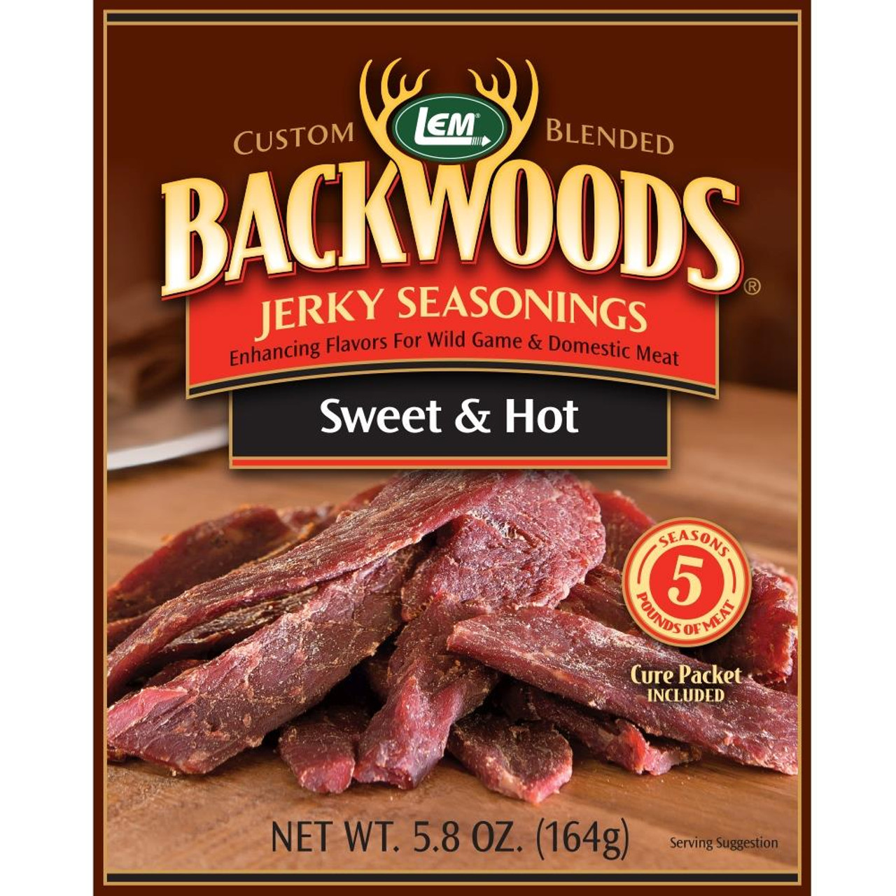 Backwoods Sweet & Hot Jerky Seasoning Makes 5LBS