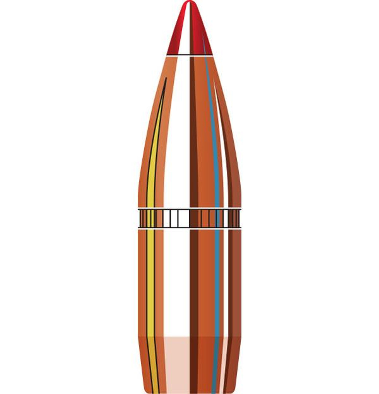Hornady V-MAX Bullets 270 Caliber .277 Diameter 110 Grain with Cannelure Box of 100 Hornady V-MAX Bullets 270 Caliber .277 Diameter 110 Grain with Cannelure Box of 100