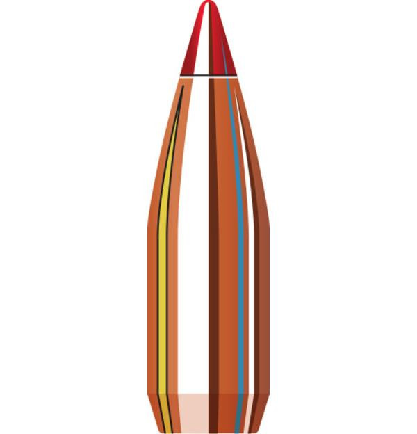 Hornady V-MAX Bullets 243 Caliber, 6mm .243 Diameter 65 Grain Boat Tail Box of 100