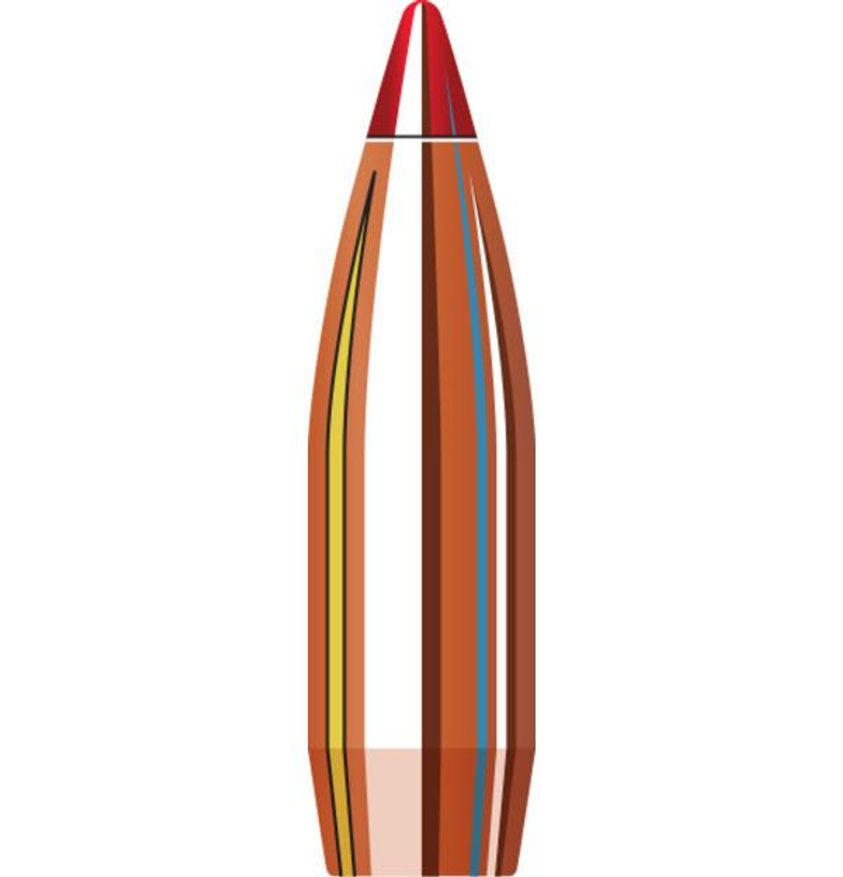 Hornady V-MAX Bullets 243 Caliber, 6mm .243 Diameter 75 Grain Boat Tail Box of 100