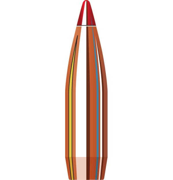 Hornady V-MAX Bullets 243 Caliber, 6mm .243 Diameter 87 Grain Boat Tail Box of 100