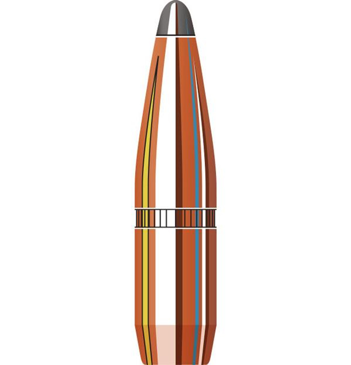 Hornady InterLock Bullets 25 Caliber .257 Diameter 117 Grain Spire Point Boat Tail Box of 100