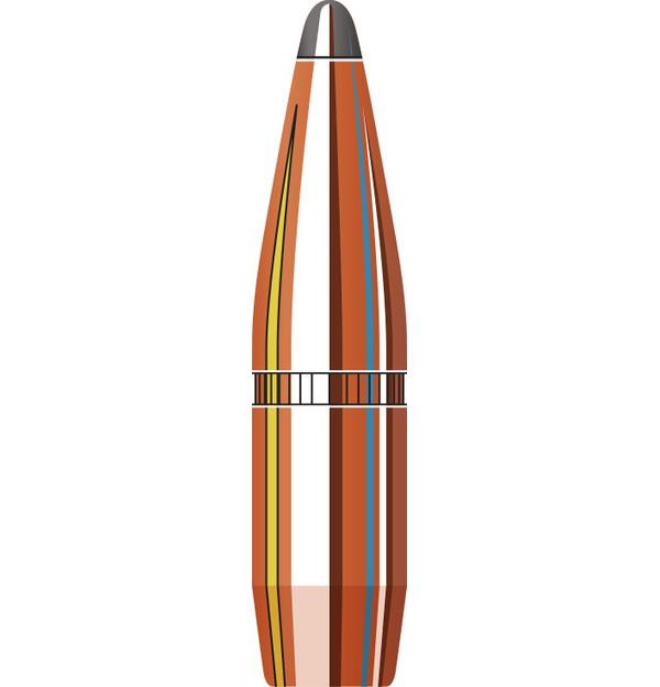 Hornady InterLock Bullets 270 Caliber .277 Diameter 140 Grain Spire Point Boat Tail Box of 100