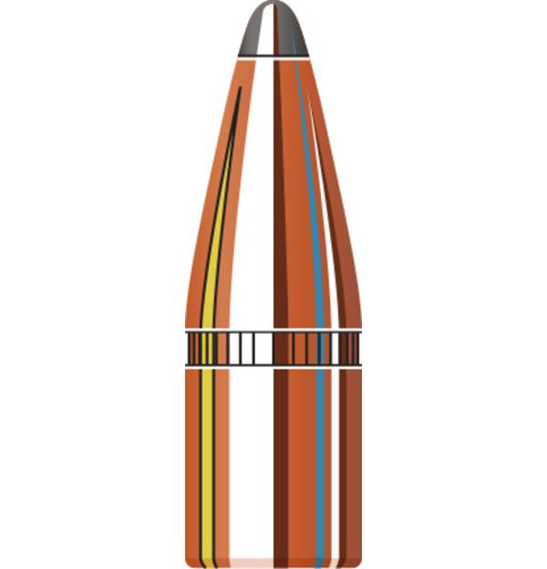 Hornady Bullets 22 Caliber .224 Diameter 55 Grain Spire Point Boat Tail with Cannelure Box of 100