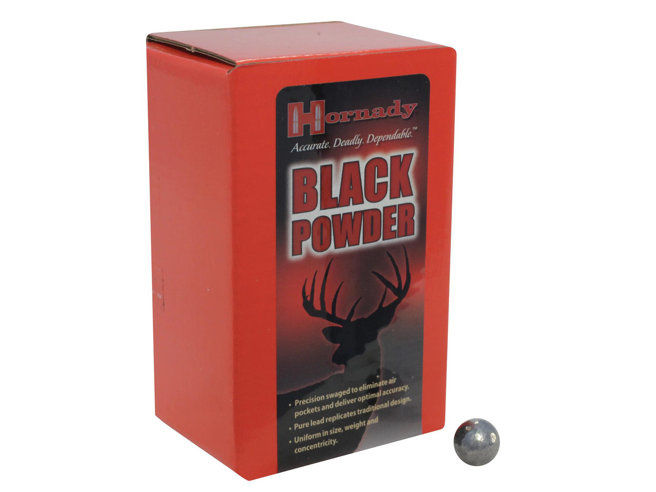 Hornady 45 Caliber .445 Diameter Muzzleloading Round Ball Box Of 100