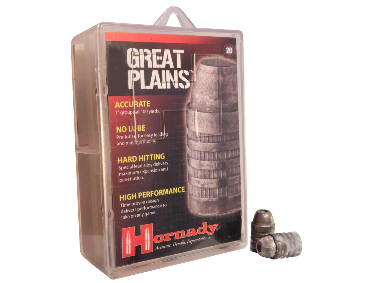 Hornady Great Plains Muzzleloading Bullets 50 Caliber 385 Grain Lead Hollow Point Box of 20 Hornady Great Plains Muzzleloading Bullets 50 Caliber 385 Grain Lead Hollow Point Box of 20