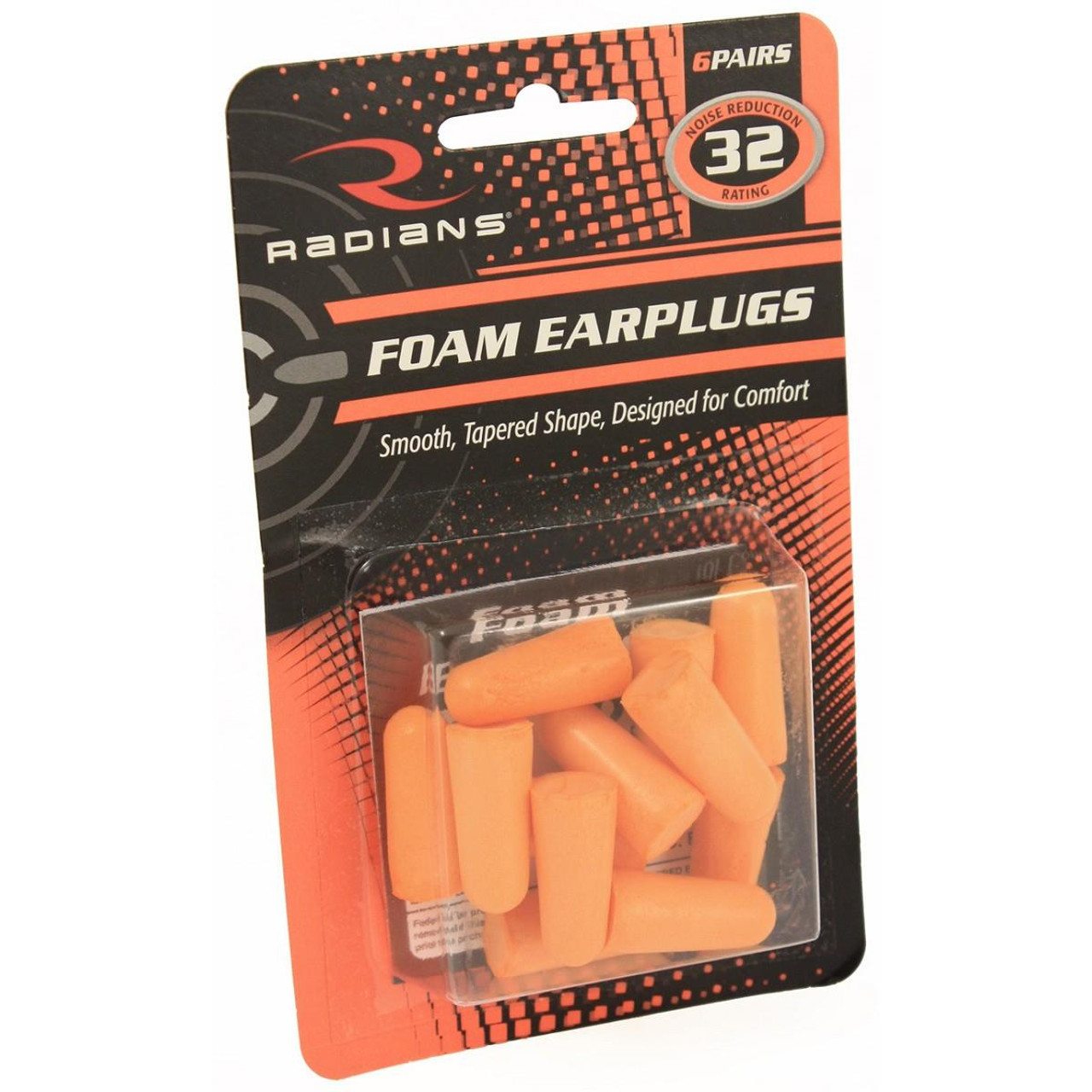 Radians Resistor Uncorded Disposable Foam Ear Plug 6 Pairs