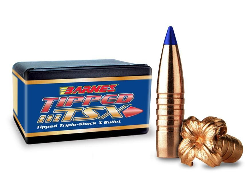 Barnes Tipped Triple-Shock X (TTSX) Bullets 30 Caliber (308 Diameter) 165 Grain Spitzer Boat Tail Lead-Free Box of 50