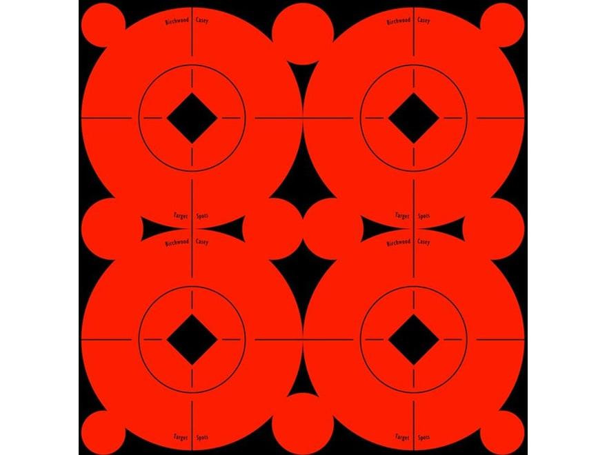 Birchwood Casey Target Spots 3" Fluorescent Red Pack of 40 with 100 Pasters