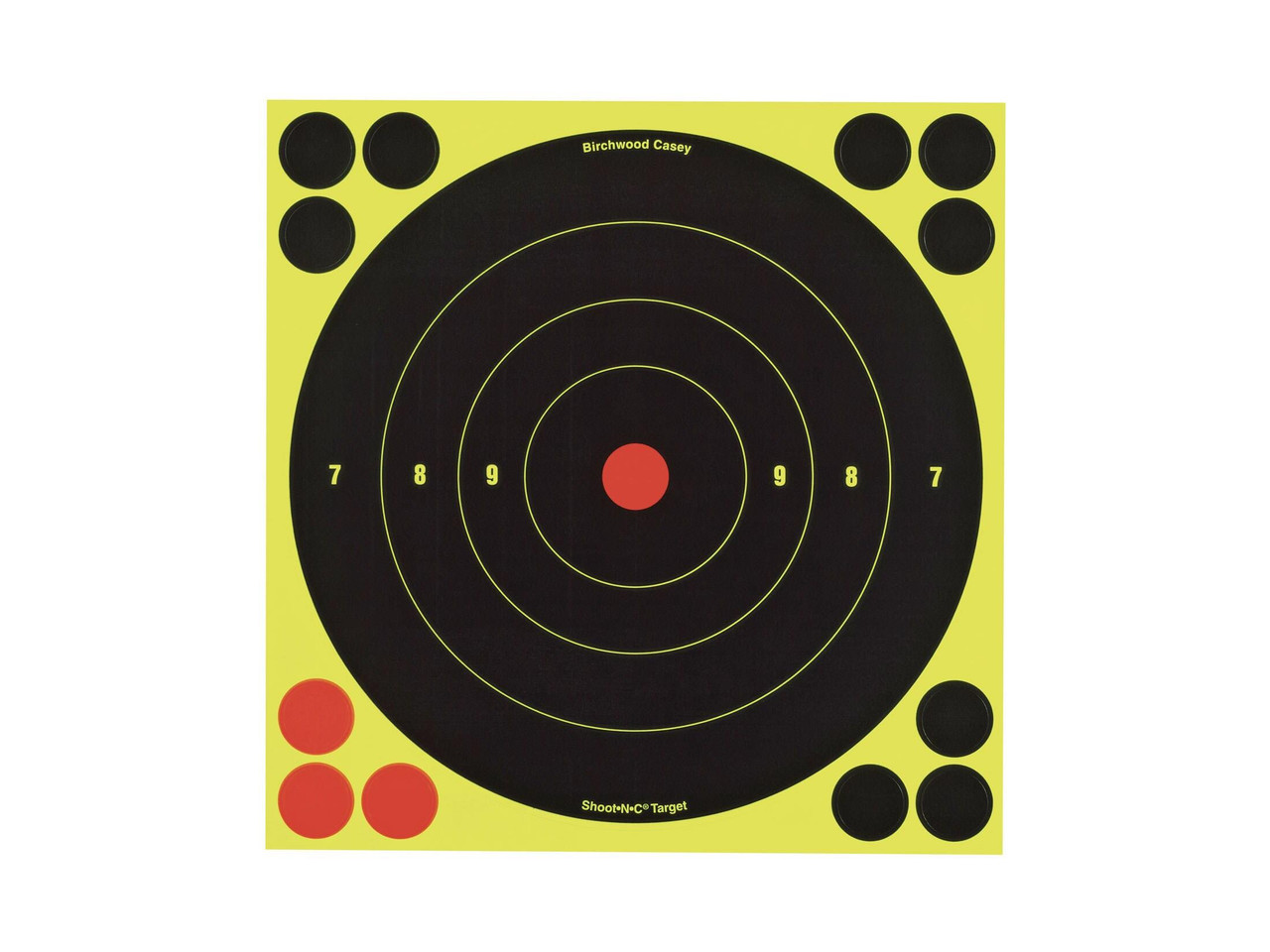 Birchwood Casey Shoot-N-C Target Bullseye with Pasters pack of 6