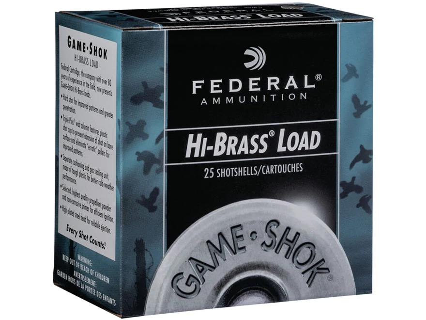Federal Game-Shok Hi-Brass Ammunition 12 Gauge 2-3/4" 1-1/4 oz
