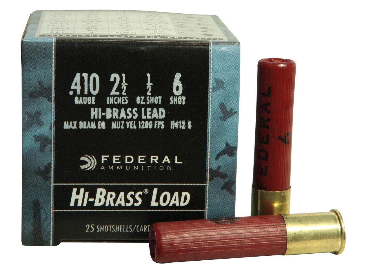 Federal Game-Shok Hi-Brass Ammunition 410 Bore #6