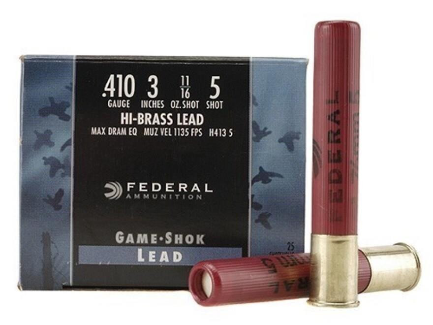 Federal Game-Shok Hi-Brass Ammunition 410 Bore 3” #5