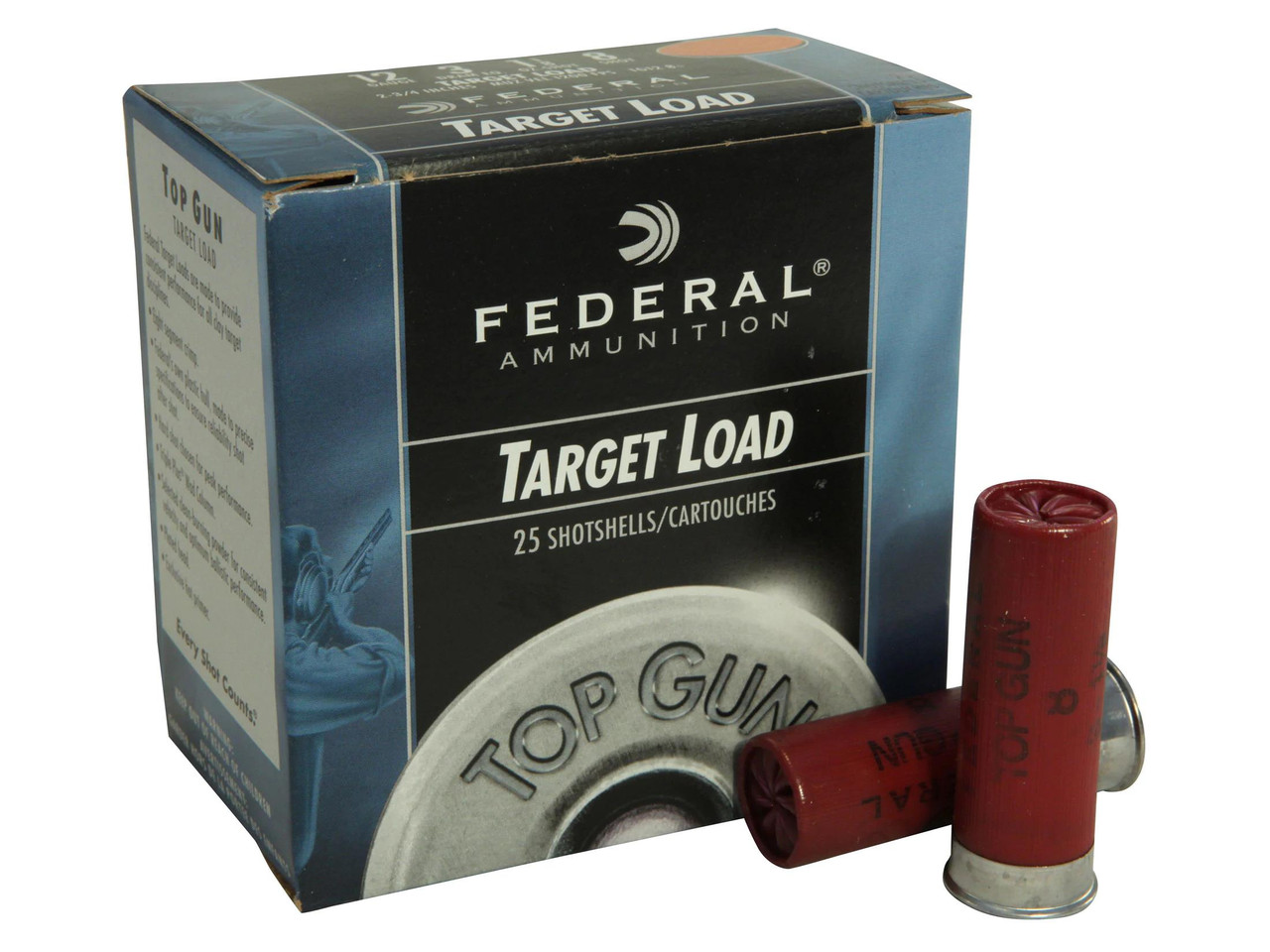 Federal Top Gun Ammunition 12 Gauge 2-3/4" 1-1/8 oz #8